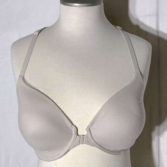 5/$25 Victoria’s Secret Body By Victoria Beige Racerback Perfct Coverage Bra 32F - Picture 1 of 11